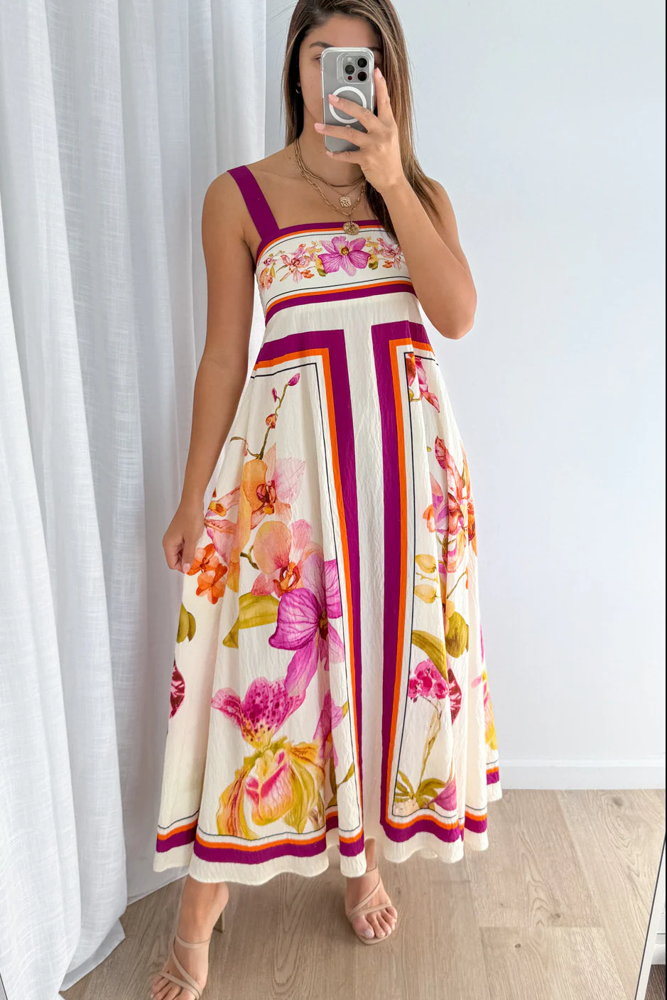Belgravia Bloom Dress - Magenta Orchid - Image 7