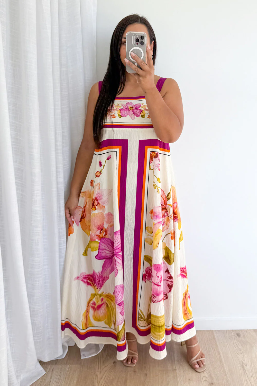 Belgravia Bloom Dress - Magenta Orchid - Image 9