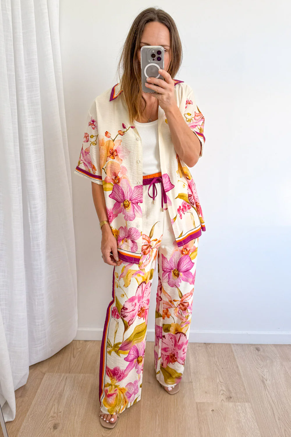 Belgravia Bloom Pants - Magenta Orchid - Image 16