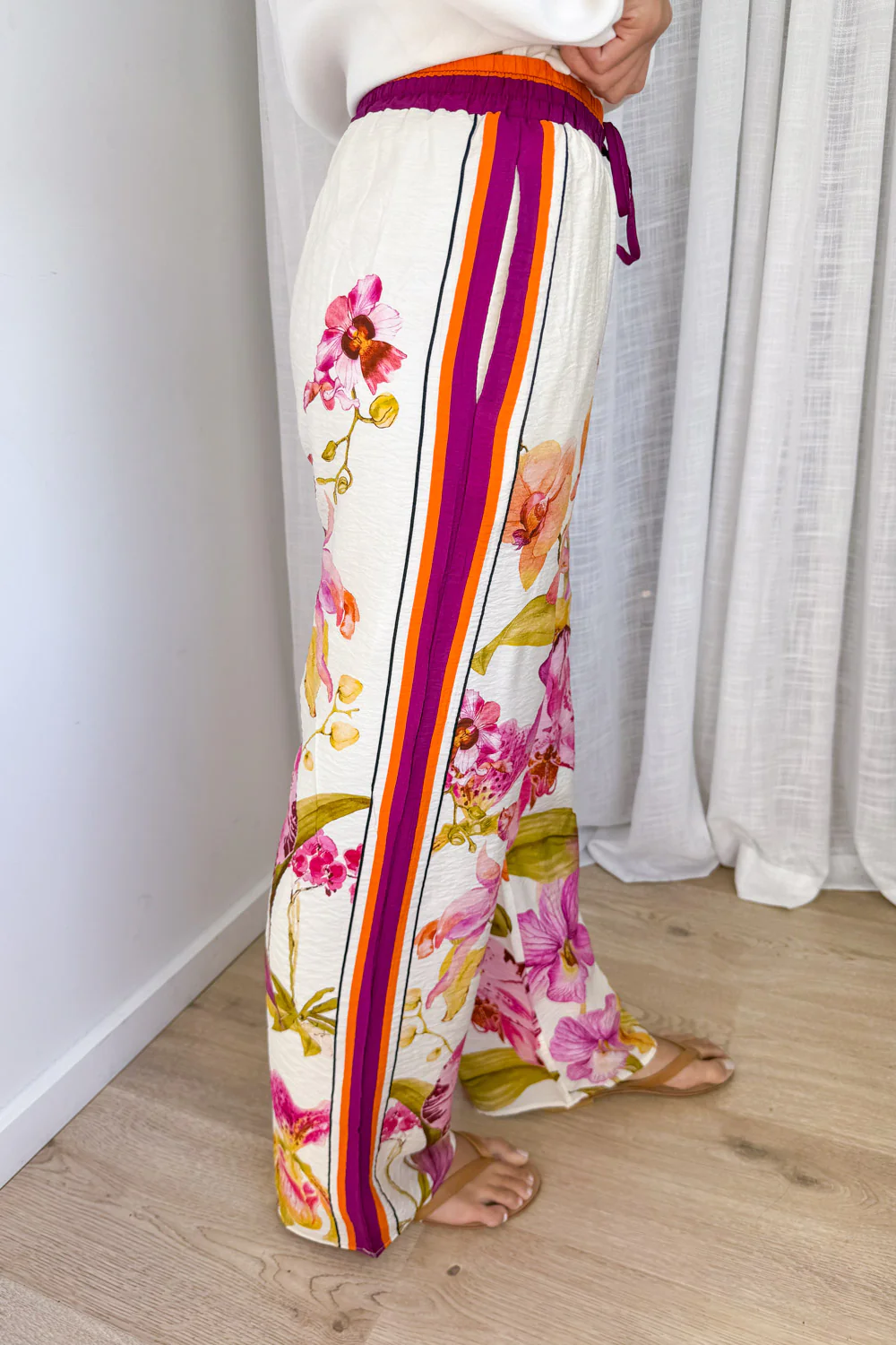 Belgravia Bloom Pants - Magenta Orchid - Image 6