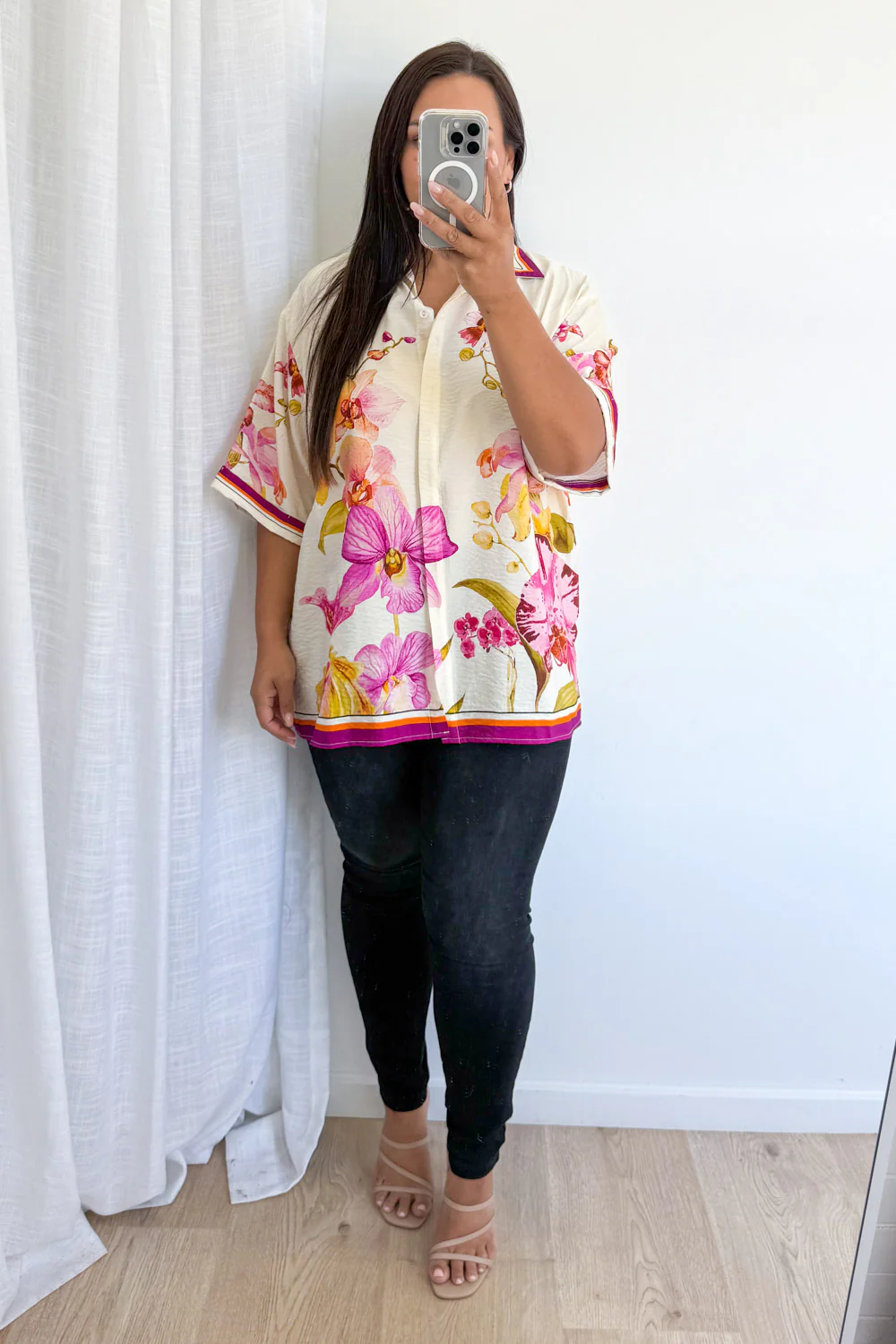 Belgravia Bloom Shirt - Magenta Orchid - Image 10