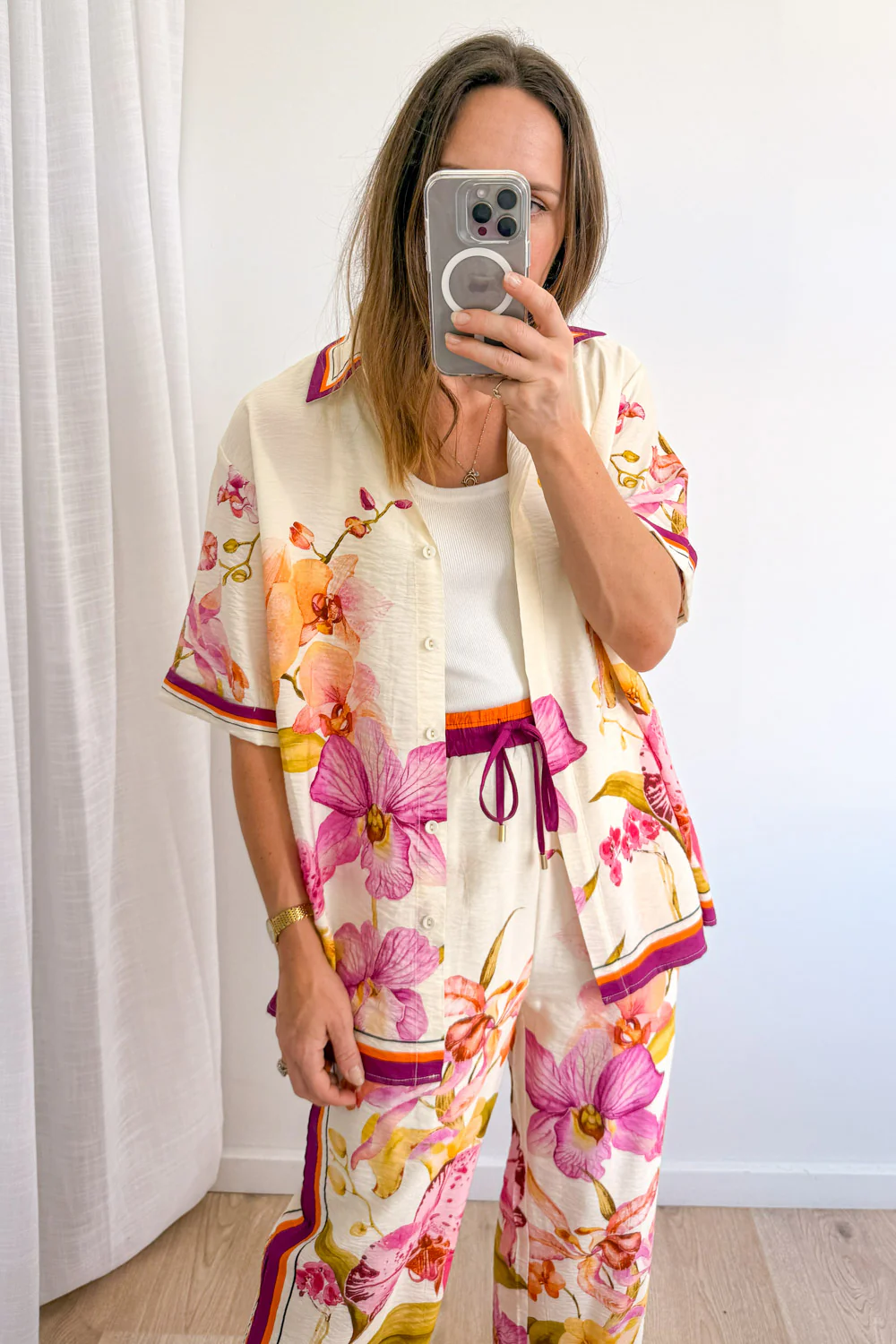 Belgravia Bloom Shirt - Magenta Orchid - Image 15