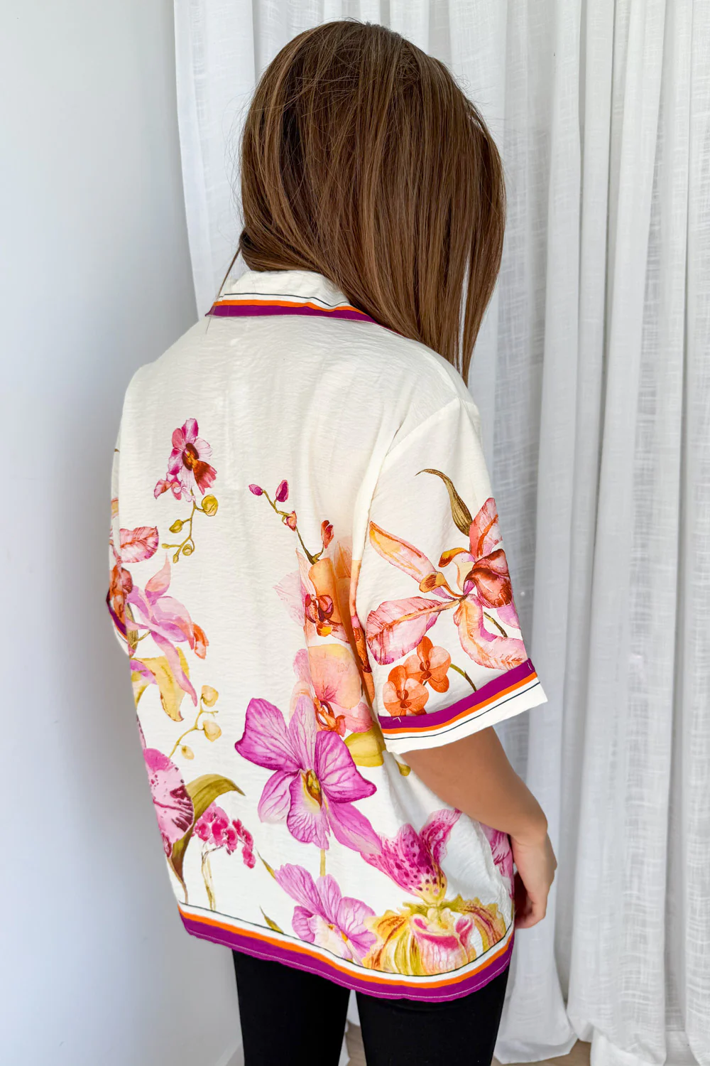 Belgravia Bloom Shirt - Magenta Orchid - Image 7