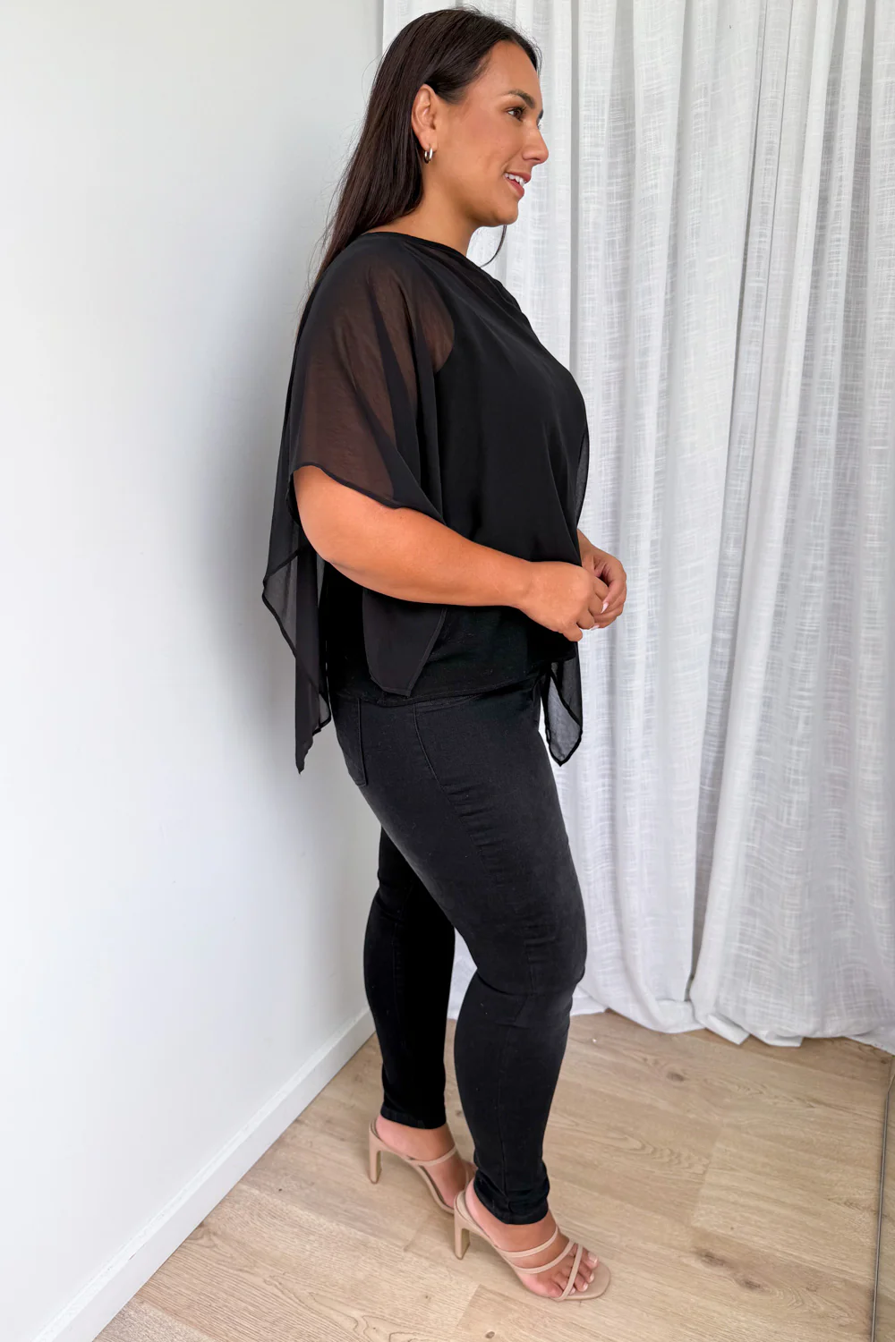 Bella Poncho - Black - Image 10