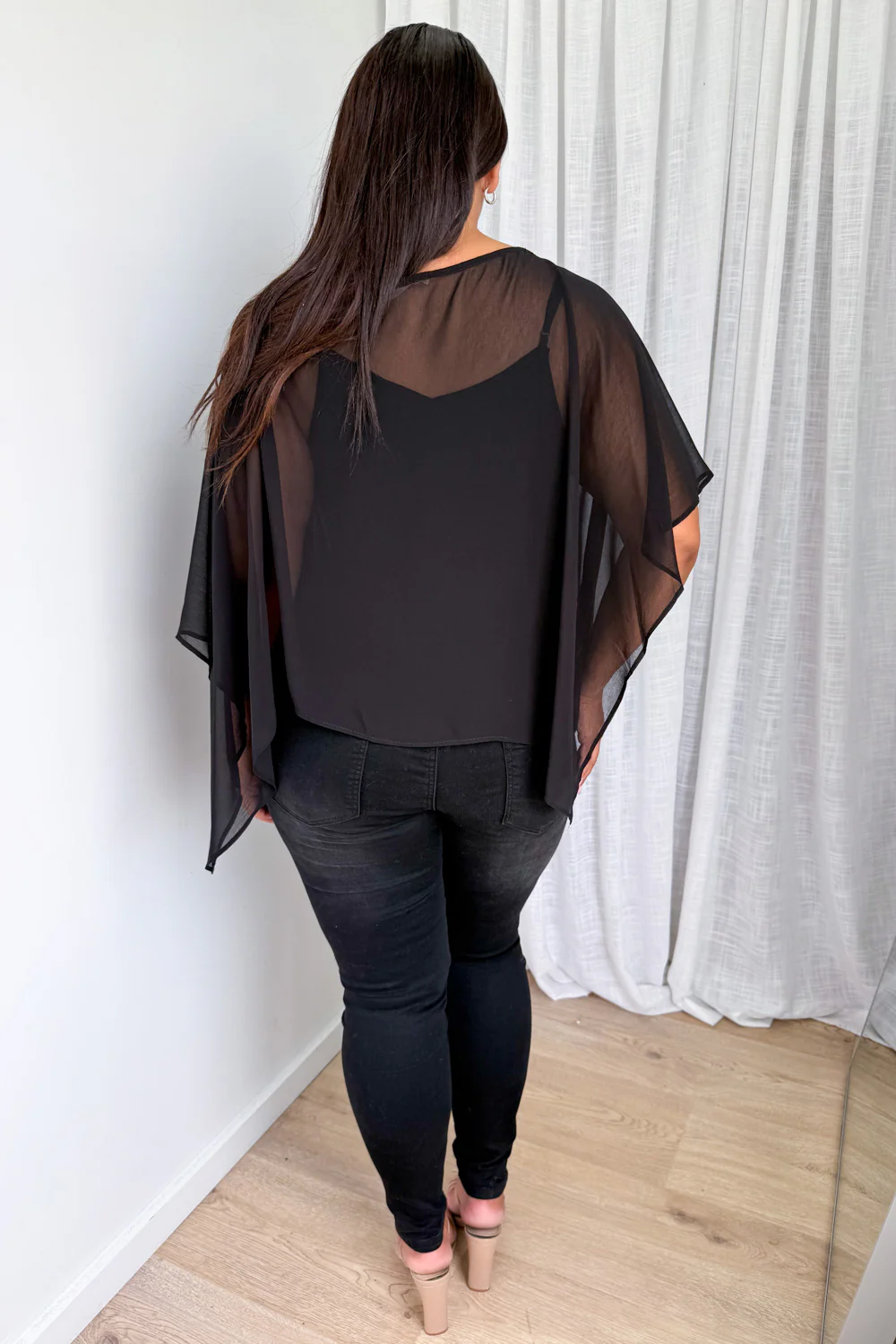 Bella Poncho - Black - Image 11