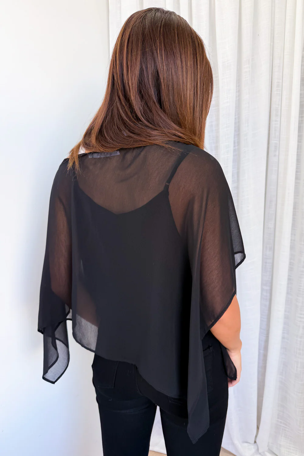 Bella Poncho - Black - Image 6