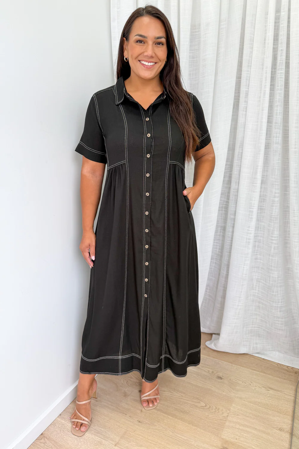 Blair Dress - Black - Image 6