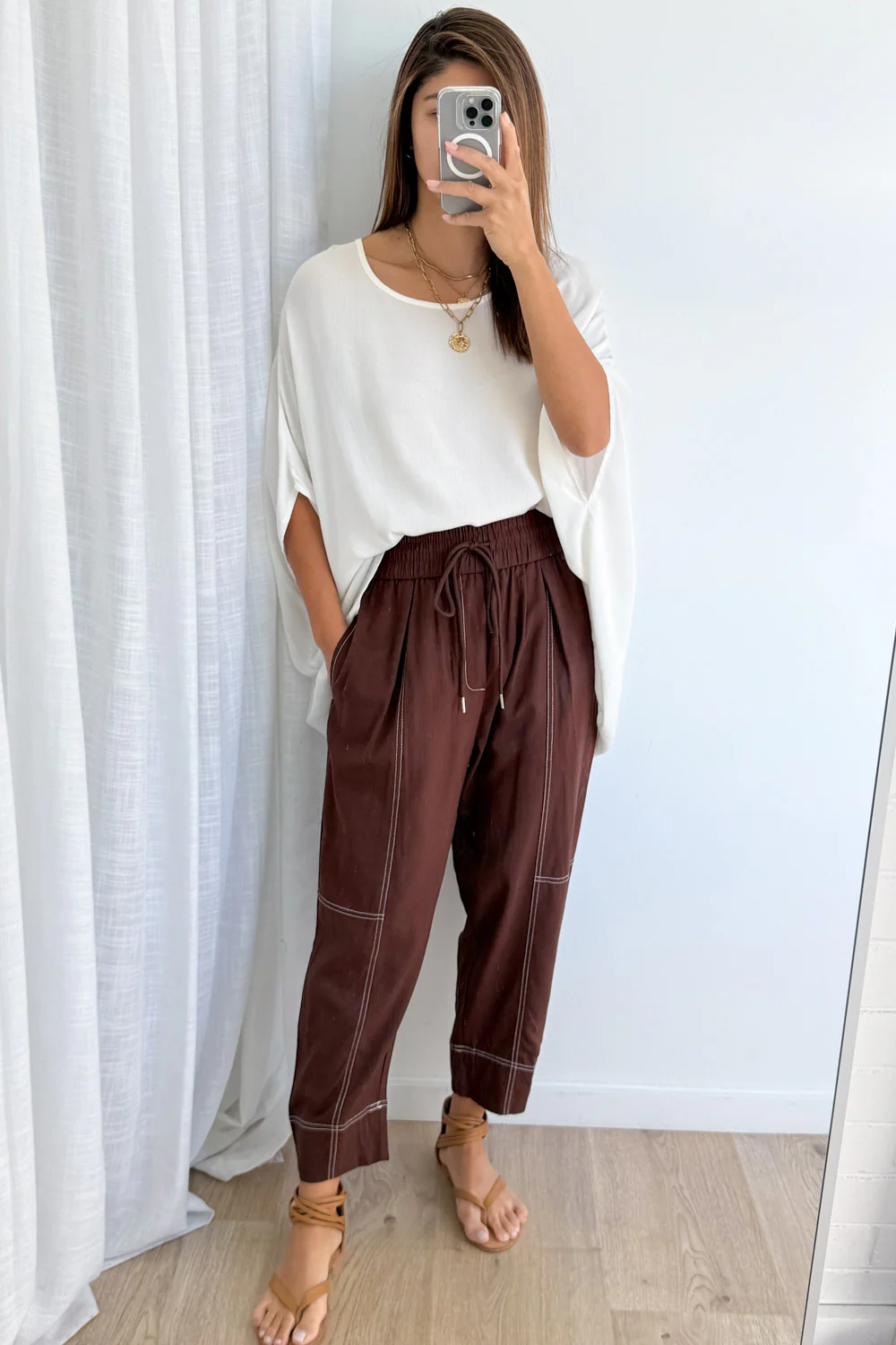 Blair Pants - Chocolate - Image 2