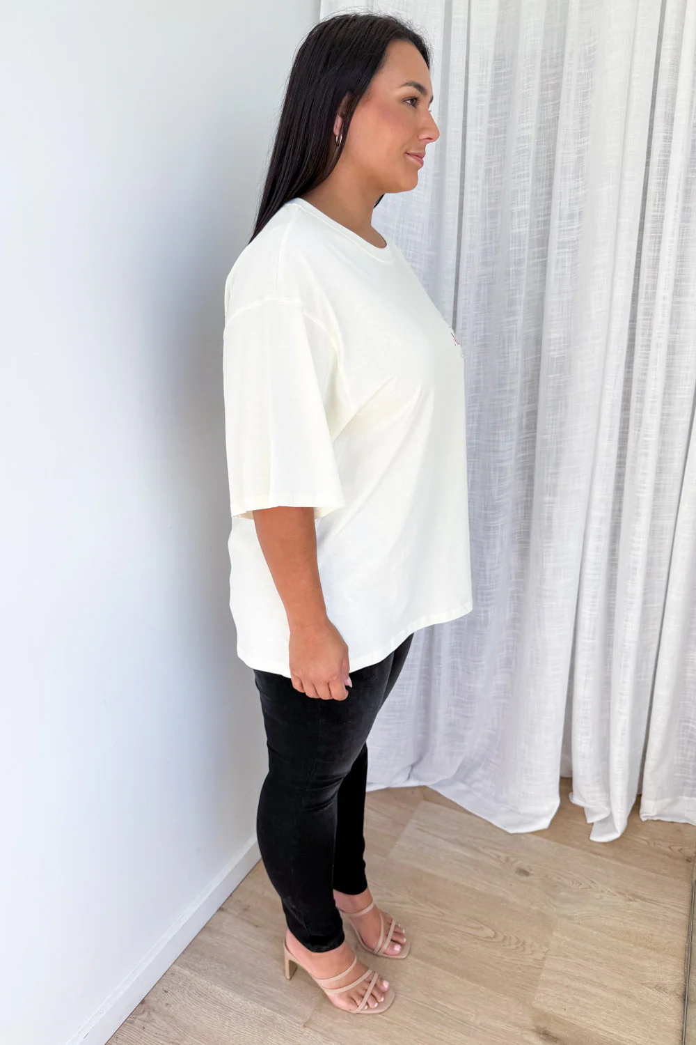 Blame It On The Margs Oversized Tee - Cream - Image 14