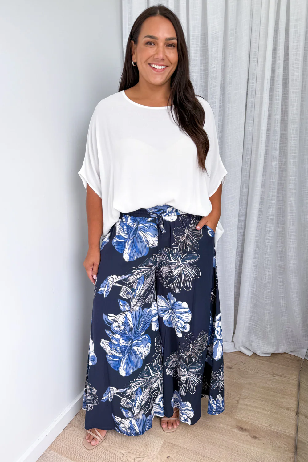 Brooke Pants - Blue Flower - Image 8