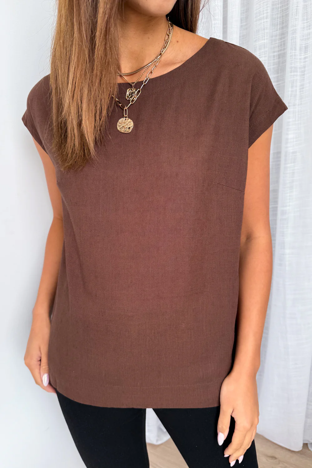 Brynlee Top - Chocolate - Image 3