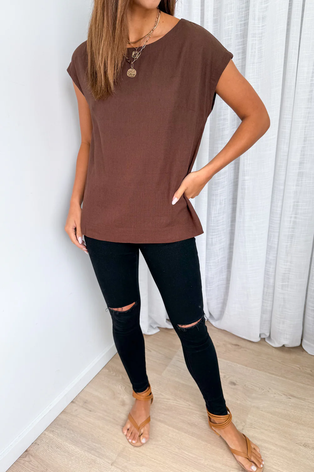 Brynlee Top - Chocolate - Image 4