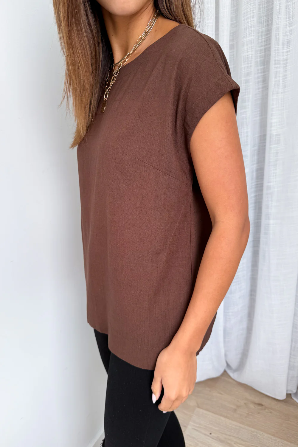 Brynlee Top - Chocolate - Image 5