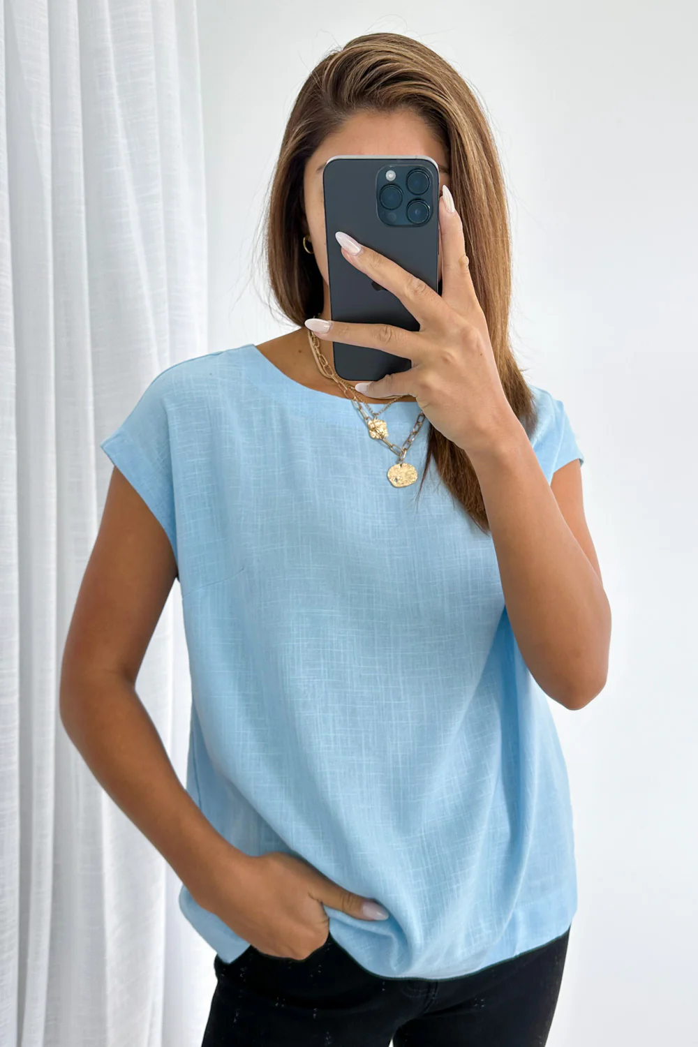 Brynlee Top - Pale Blue - Image 7