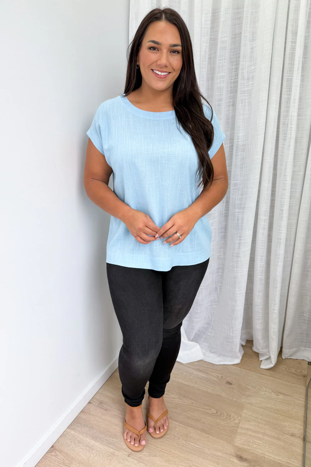 Brynlee Top - Pale Blue - Image 9