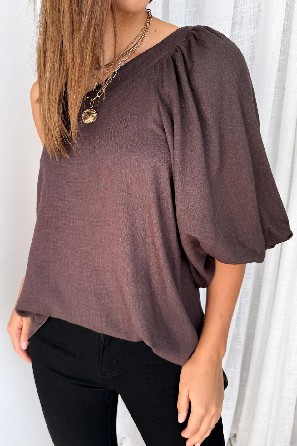 Cairo Top - Chocolate - Image 2