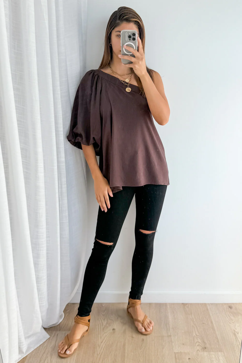 Cairo Top - Chocolate - Image 3