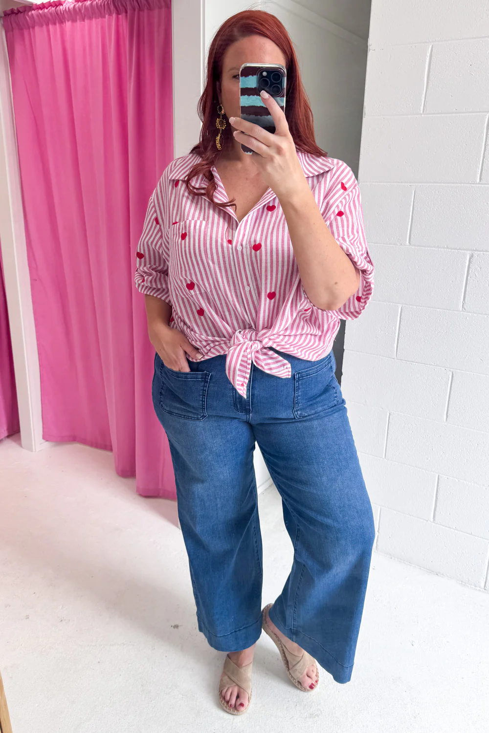 Cam Shirt - Pink Stripe - Image 16