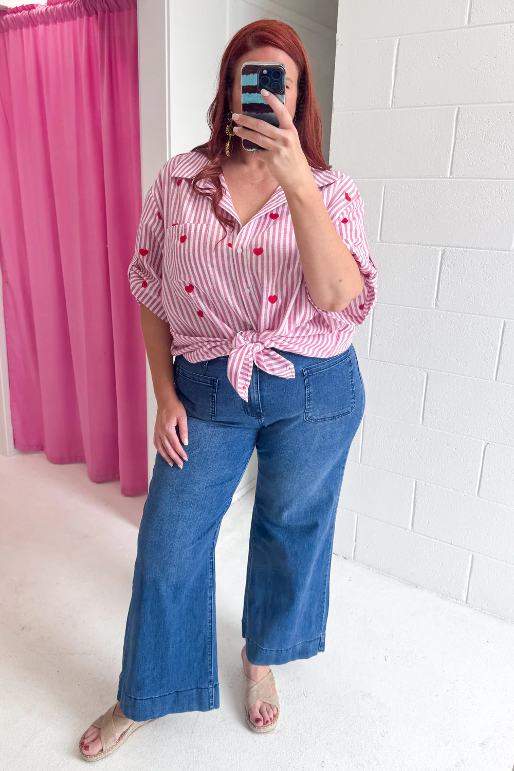 Cam Shirt - Pink Stripe - Image 17