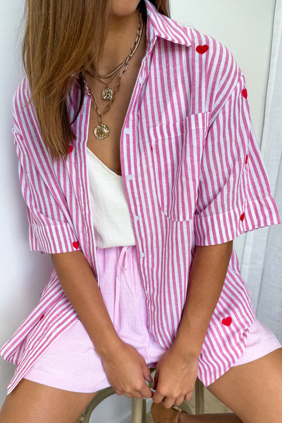 Cam Shirt - Pink Stripe - Image 2