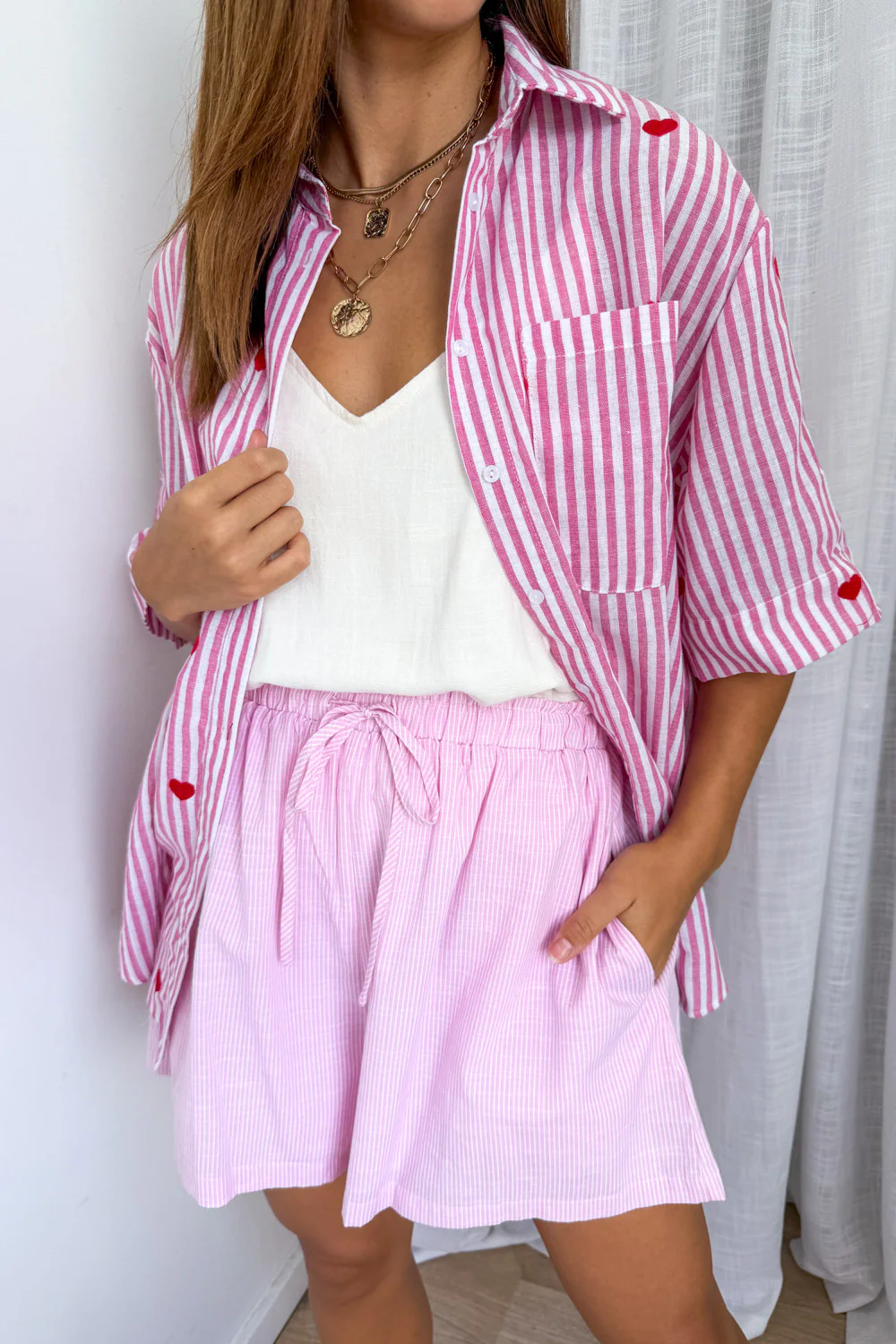 Cam Shirt - Pink Stripe - Image 3