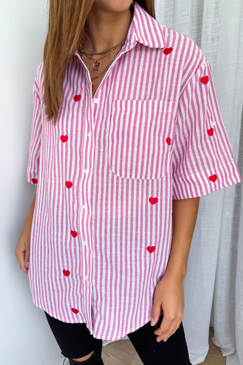 Cam Shirt - Pink Stripe - Image 5