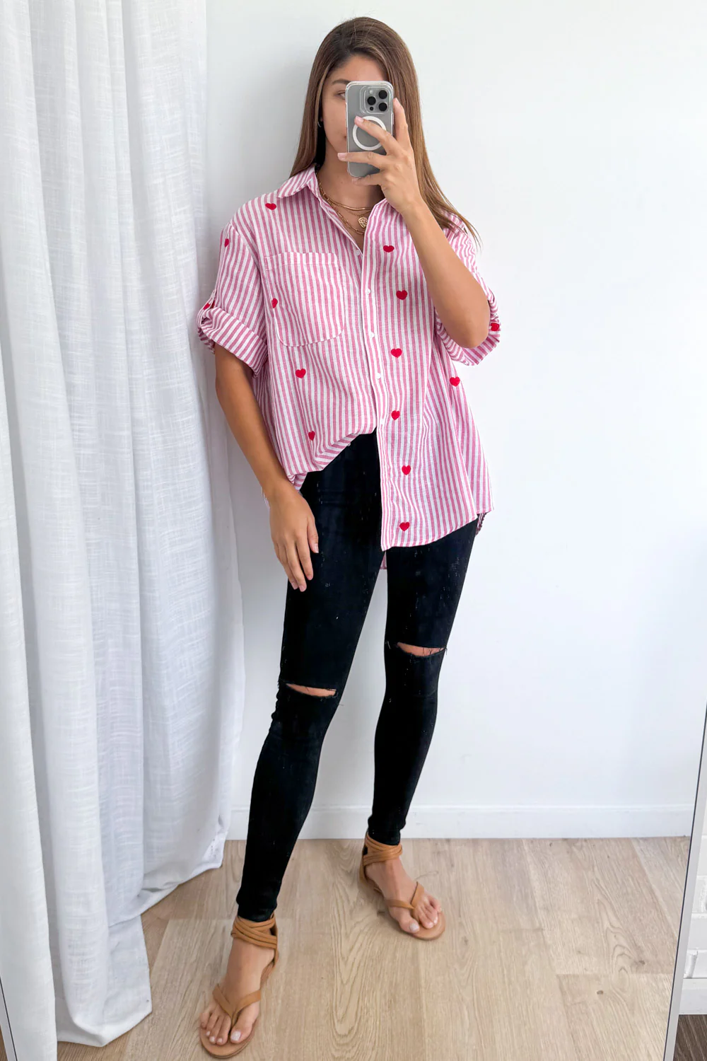 Cam Shirt - Pink Stripe - Image 6
