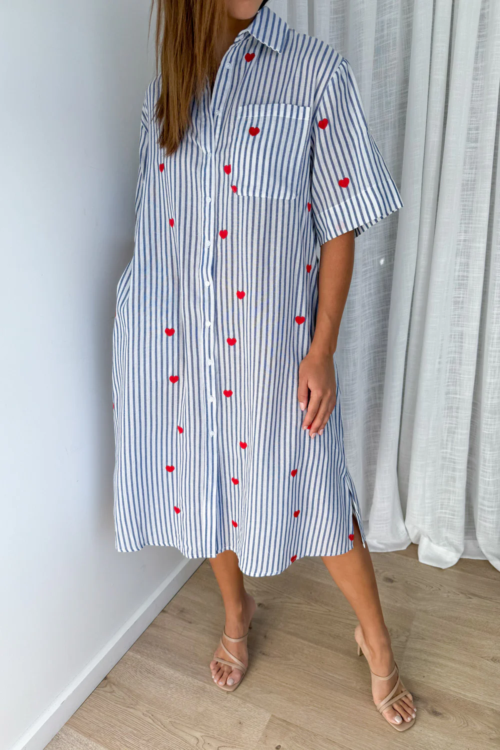 Camden Dress - Blue Stripe - Image 2