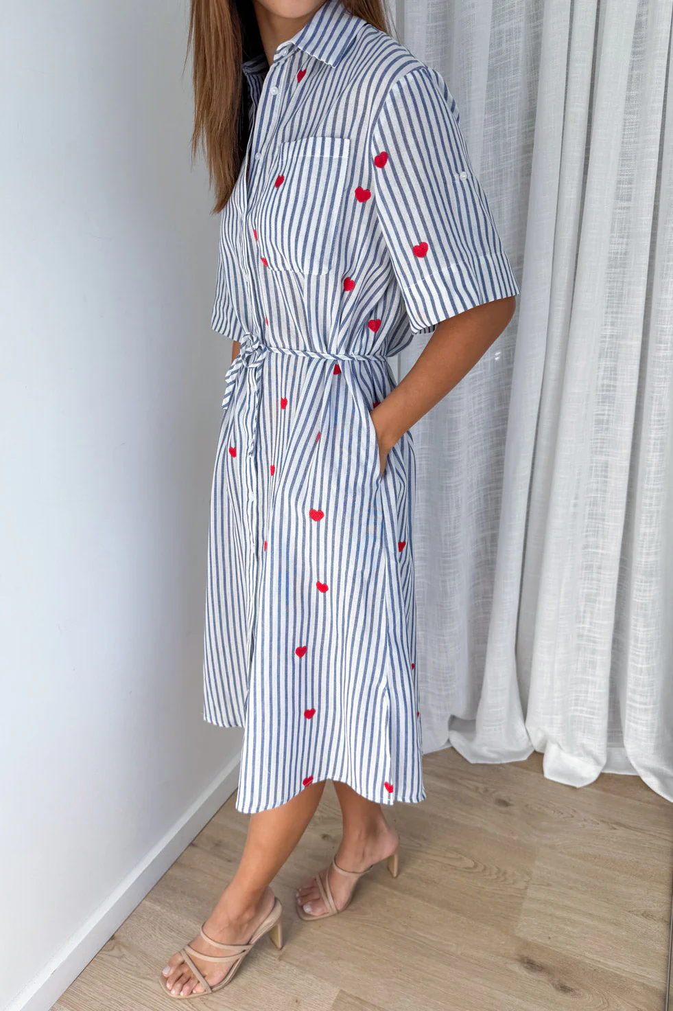 Camden Dress - Blue Stripe - Image 3