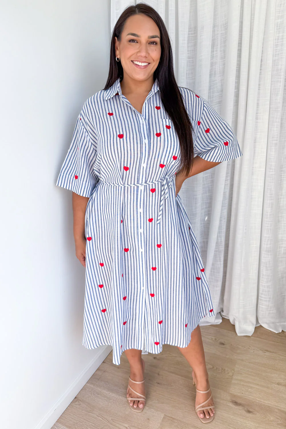 Camden Dress - Blue Stripe - Image 8