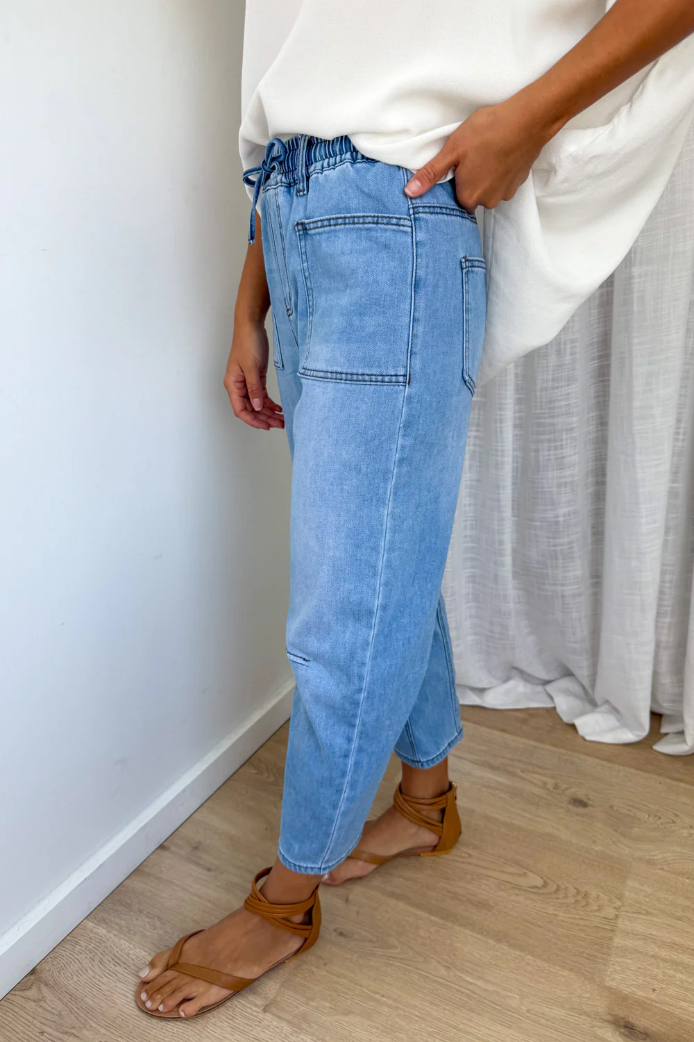 Camilla Crop Barrel Leg Jeans - Image 12