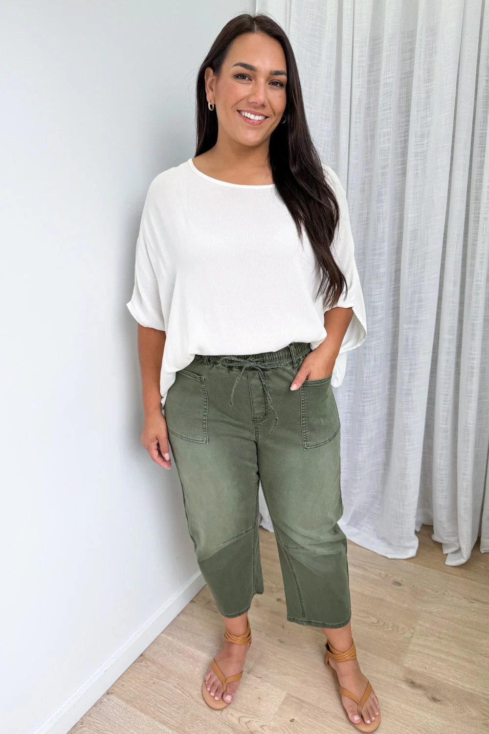 Camilla Crop Barrel Leg Jeans - Image 9