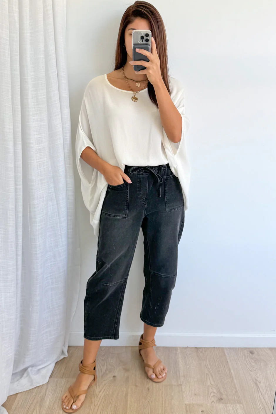 Camilla Crop Barrel Leg Jeans - Image 2