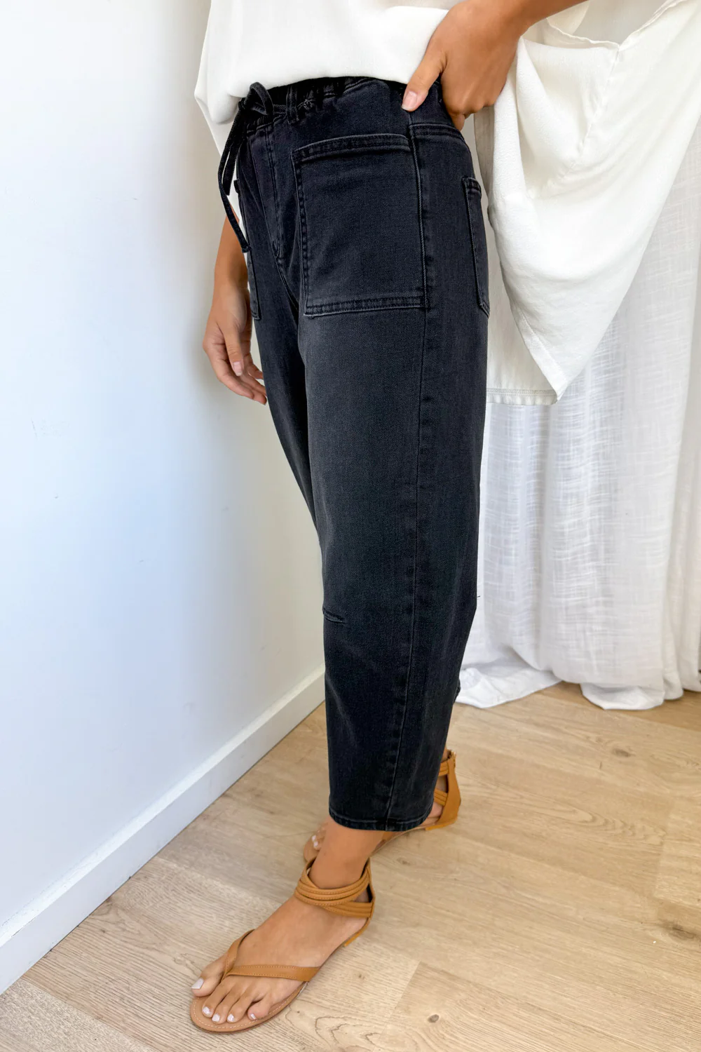 Camilla Crop Barrel Leg Jeans - Image 3
