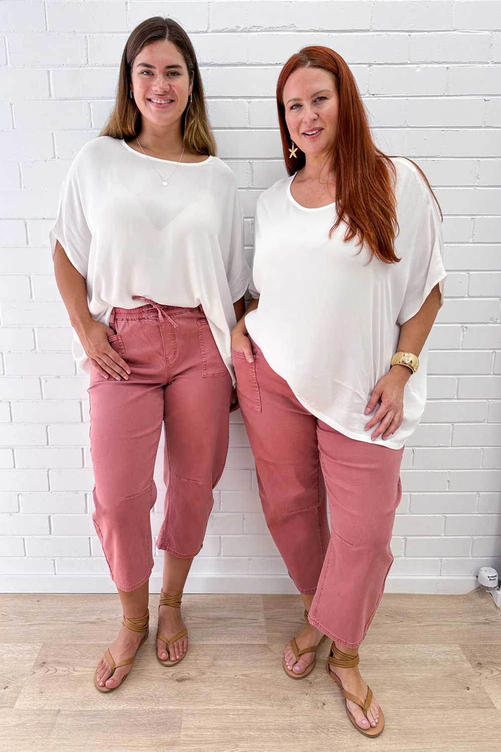 Camilla Crop Barrel Leg Jeans - Rose Denim - Image 8