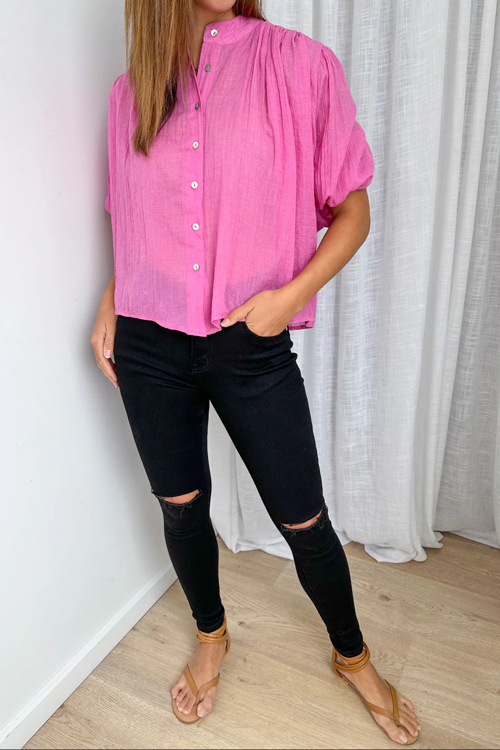 Camryn Shirt - Rose Pink - Image 4