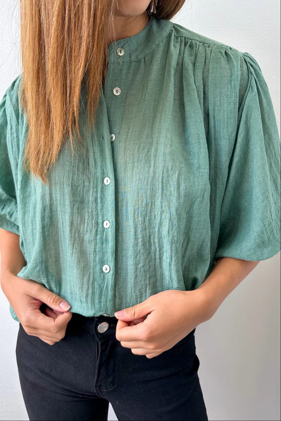 Camryn Shirt - Sage Green - Image 2
