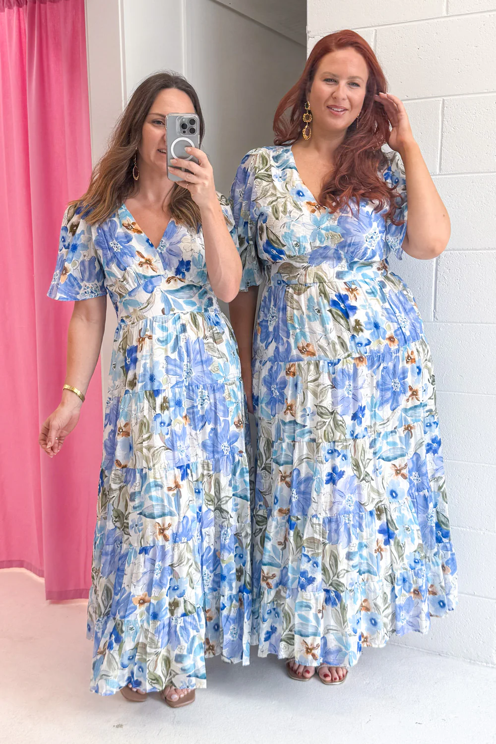Carys Dress - Blue Multi Floral - Image 15