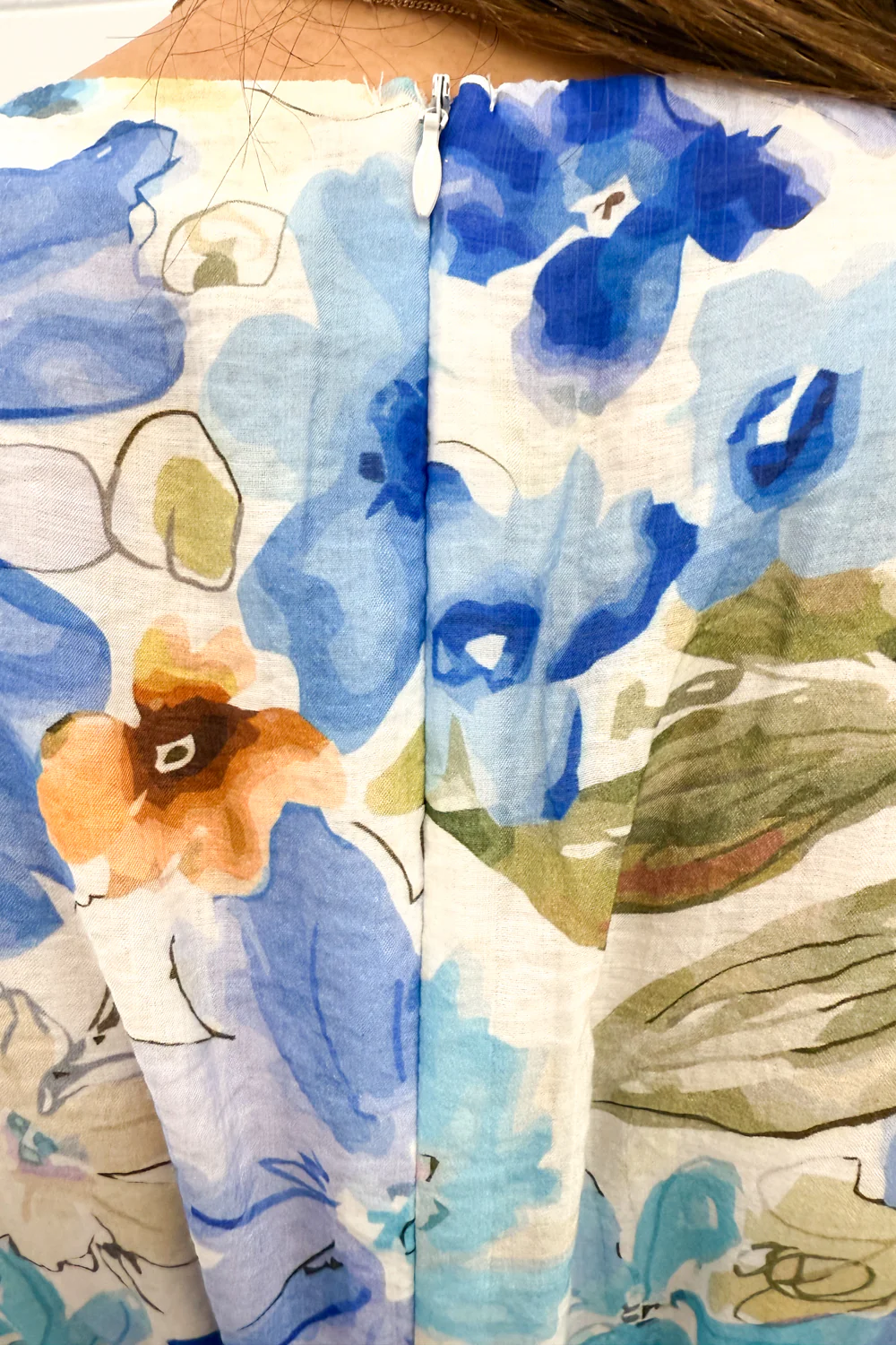 Carys Dress - Blue Multi Floral - Image 7