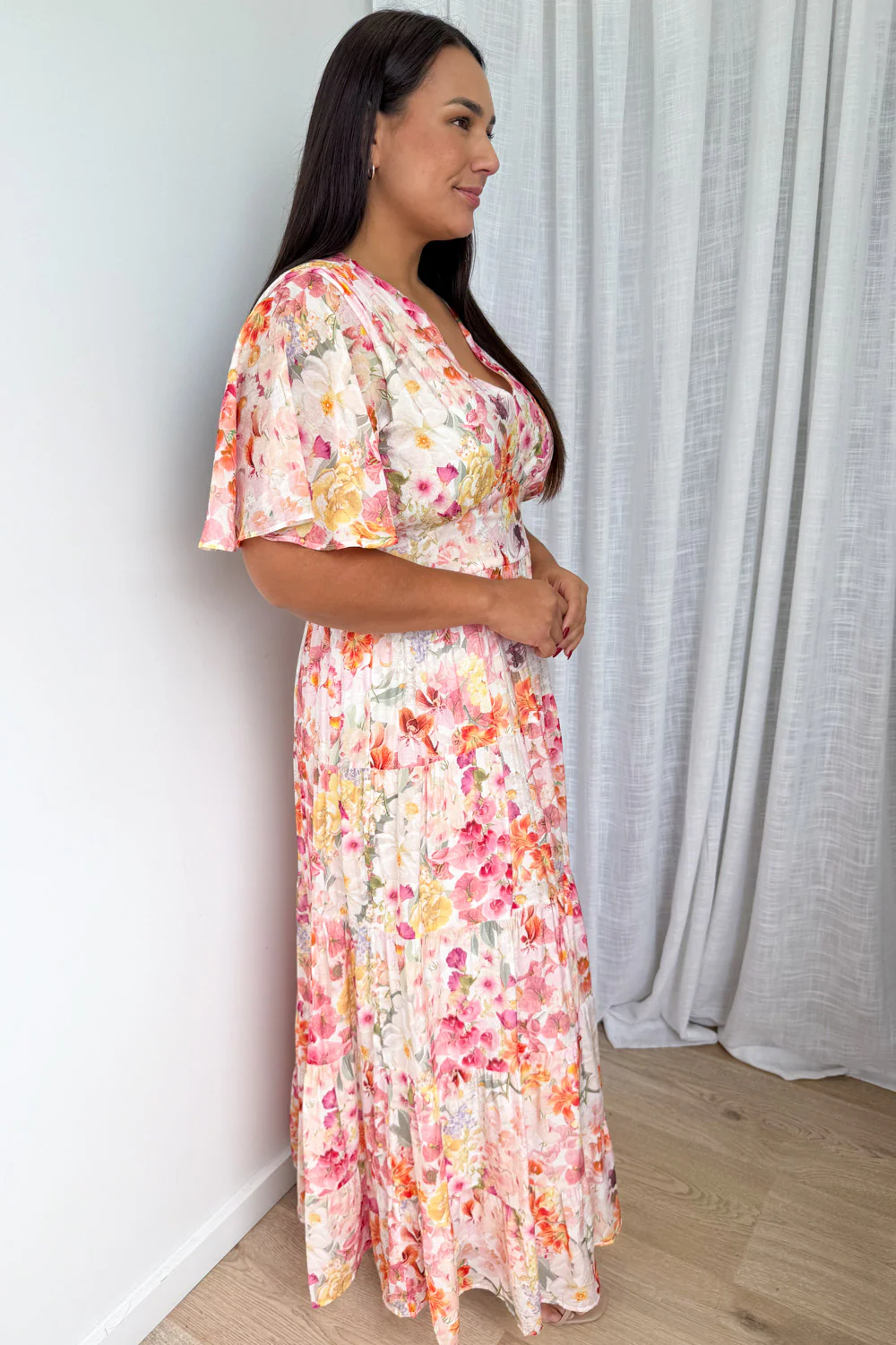 Carys Dress - Blush Multi Floral - Image 10