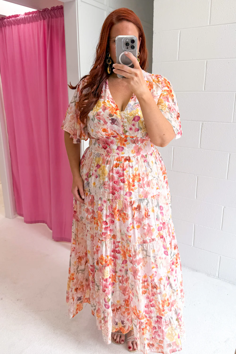 Carys Dress - Blush Multi Floral - Image 13