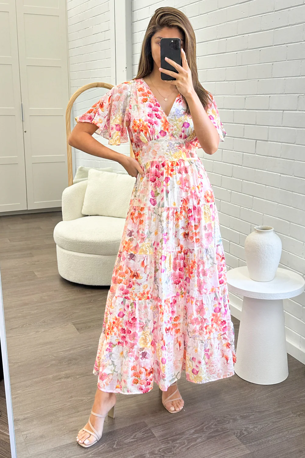 Carys Dress - Blush Multi Floral - Image 6
