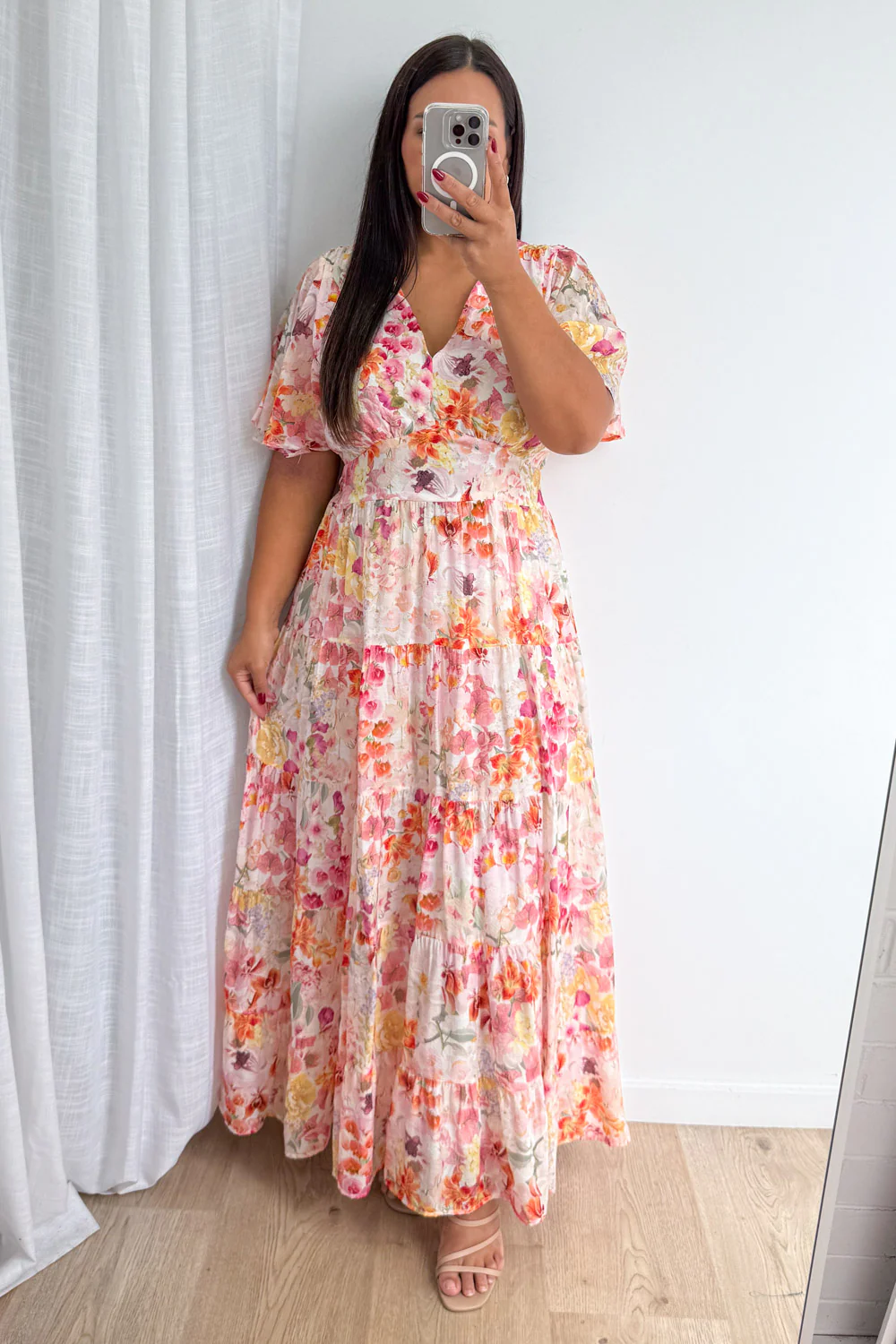 Carys Dress - Blush Multi Floral - Image 8