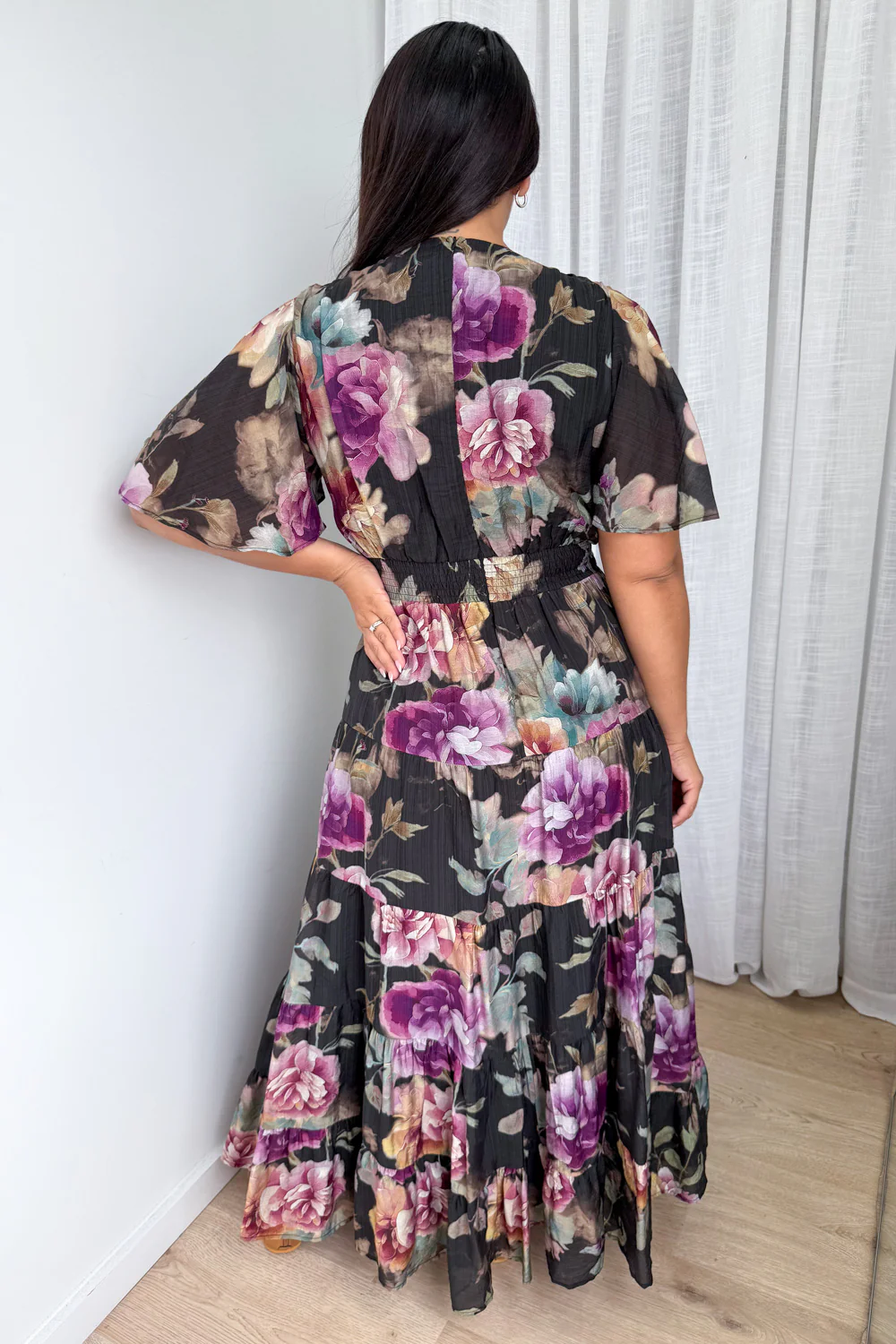 Carys Dress - Noir Bloom - Image 9
