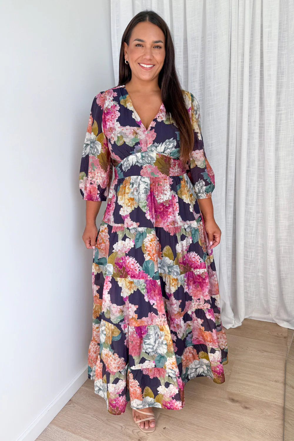 Caryssa Maxi Dress - Navy Bloom - Image 6