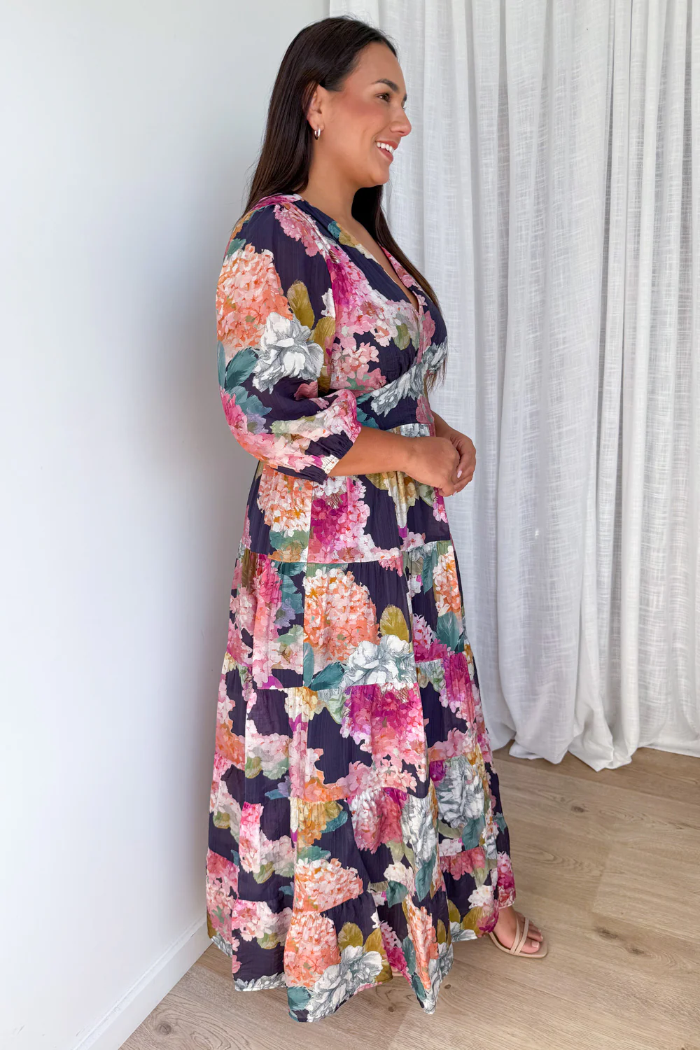 Caryssa Maxi Dress - Navy Bloom - Image 7