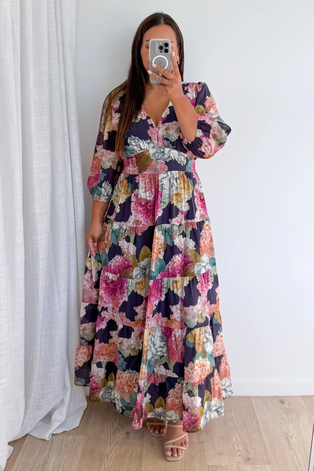 Caryssa Maxi Dress - Navy Bloom - Image 9