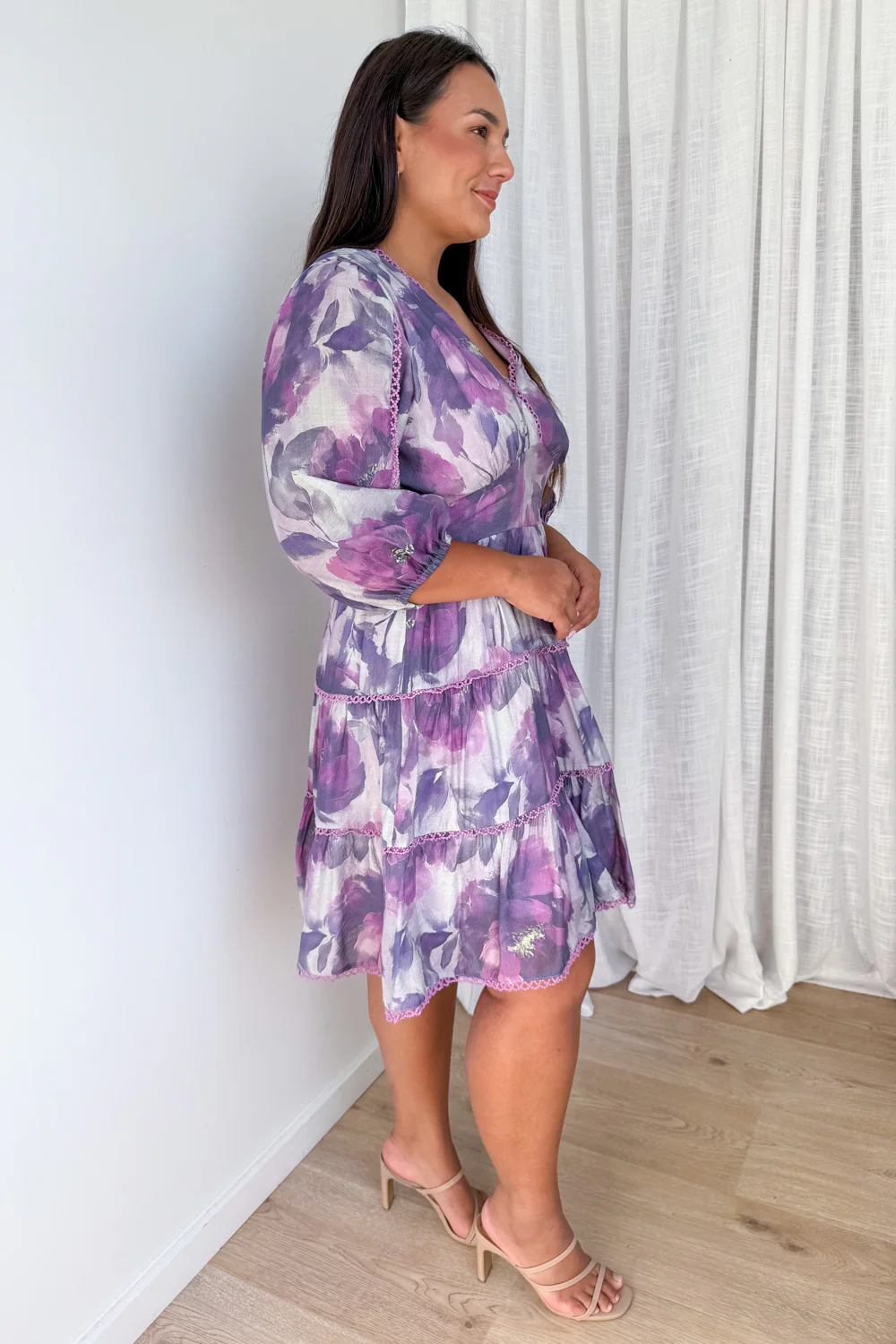 Catherine Dress - Plum Bloom - Image 8