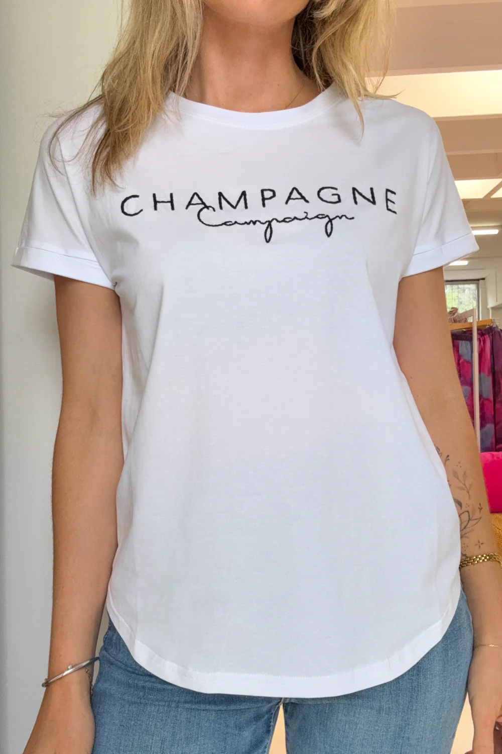 Champagne Campaign Tee - Image 4