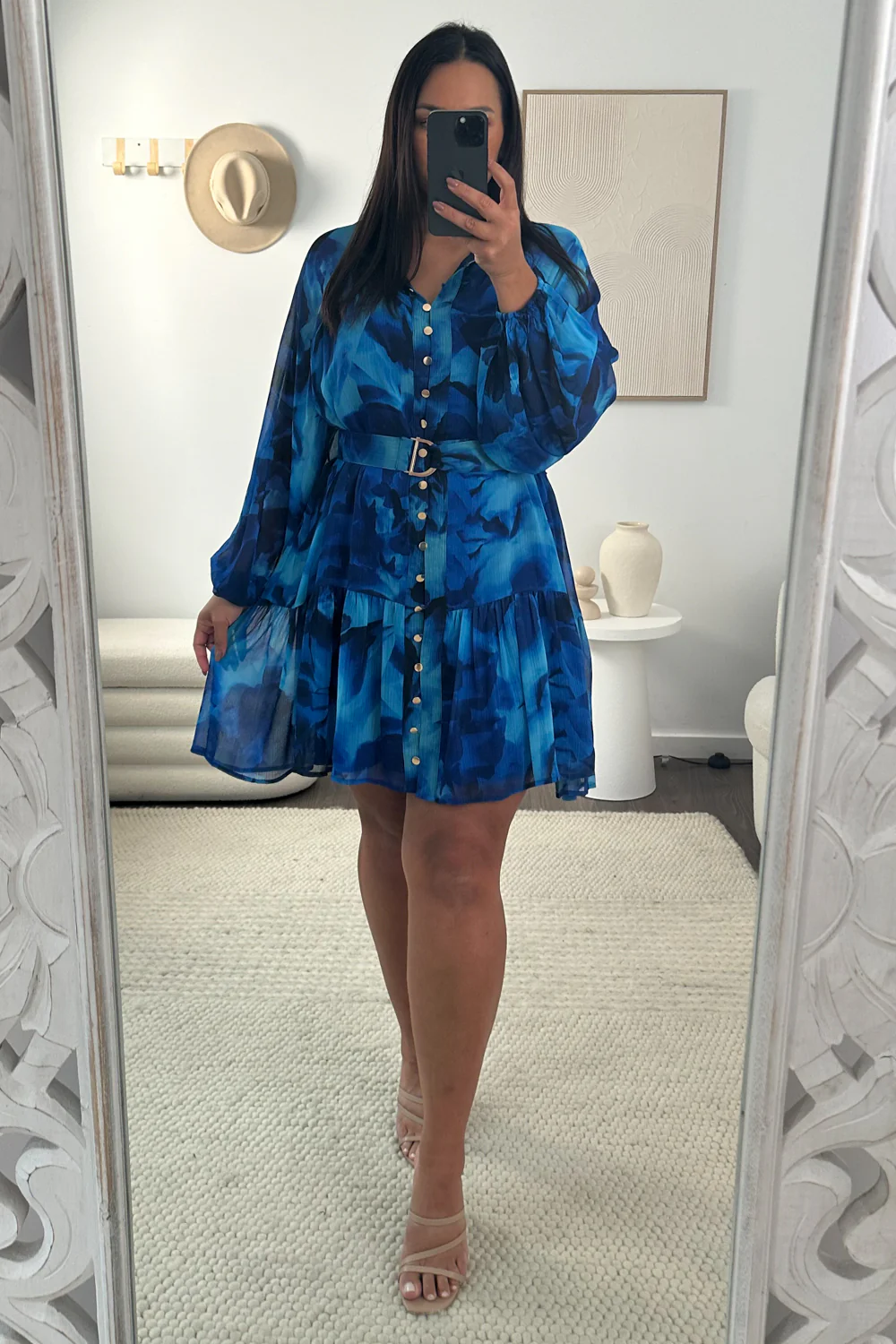 Chantal Dress - Blue - Image 11